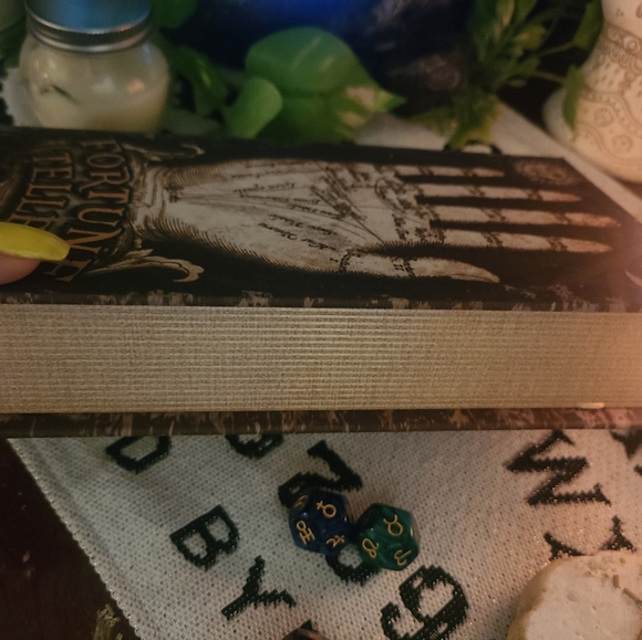 Fortune teller palm reading wooden book jewlery box, sage box. LAST ONE!! - Picture 5 of 6